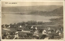 Le Landeron SwitzerlandBirdseye View c1900-20s Real Photo Vintage Postcard