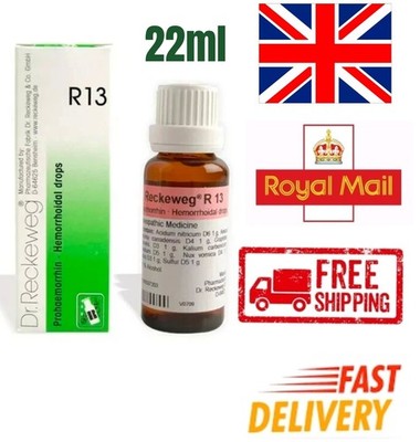 Dr. Reckeweg R13 Hämorrhoiden Tropfen harter Stuhl Rückenschmerzen Blähungen 22 ml