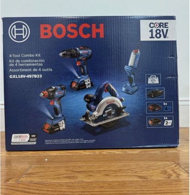 #ad BOSCH GXL18V 497B23 Combo Kit 4 Tool Drive Size 1 2quot; 18V DC 802GC2 $258.98