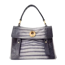 SAINT LAURENT Muse Grey Leather Handbag