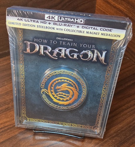 How to Train Your Dragon 4K Steelbook (4K/Blu-ray)-NEW (Sealed)-Free SHIPPING - Picture 2 of 10
