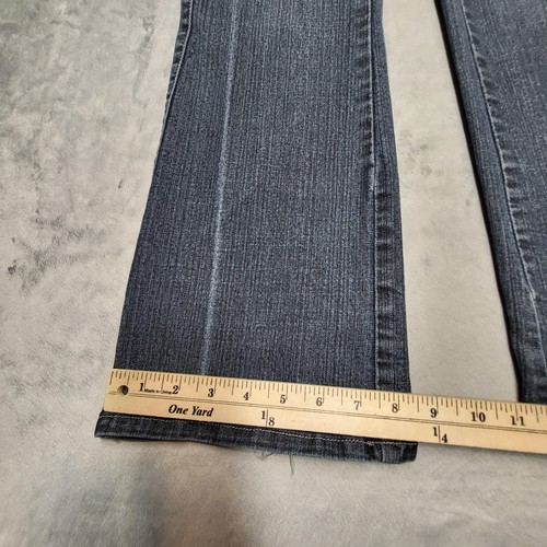Mixit Jeans Womens Size 6 Blue Flare Stretch Denim Mid Rise Classic Style - Picture 5 of 10