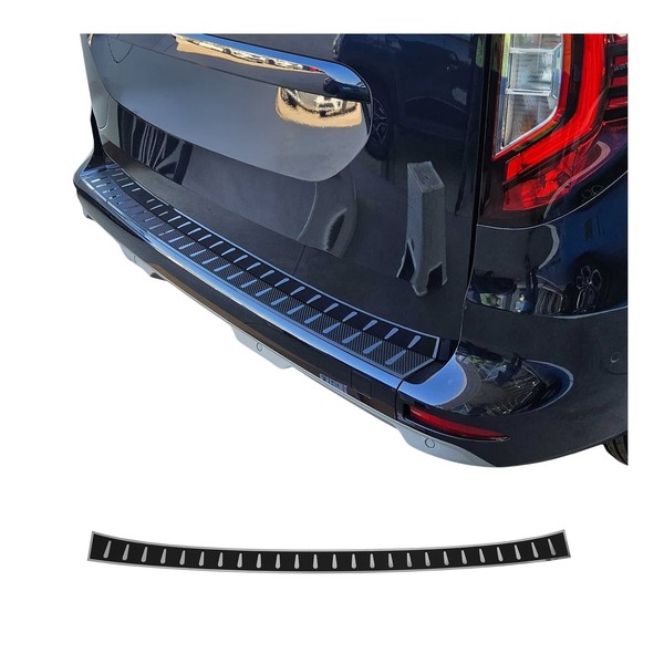 Ladekantenschutz StoßStange FüR Mercedes Citan W420 2021-26 Chrom Carbon Foliert-image