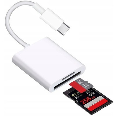 USB-C Kartenleser Micro SD TF Card Reader Adapter Typ C OTG bis 256GB