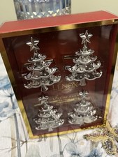 NEW LENOX HOLIDAY NOEL NAPKIN RINGS HOLDERS SILVER CHRISTMAS TREE SET OF 4