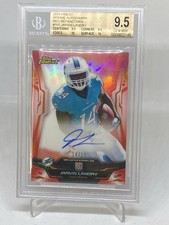 Jarvis Landry 2014  RC ROOKIE AUTO JSY #14 /15 REFRACTORS BGS 9.5/10 GEM MT POP3