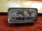 Christmas 1970 Franklin Mint 2.33 Ounce Solid Sterling Silver Bar - 1000 Grains