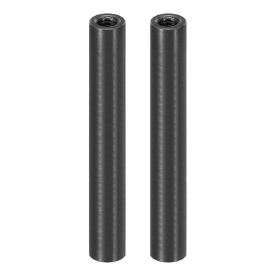 M3 Aluminium Abstandshalter, 2 Stück Abstandshalter 3mm IDx5mm ODx40mm L Schwarz