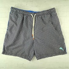 Tommy Bahama Swim Trunks Mens Large Blue Naples A-Fish-lonado Lined Board Shorts
