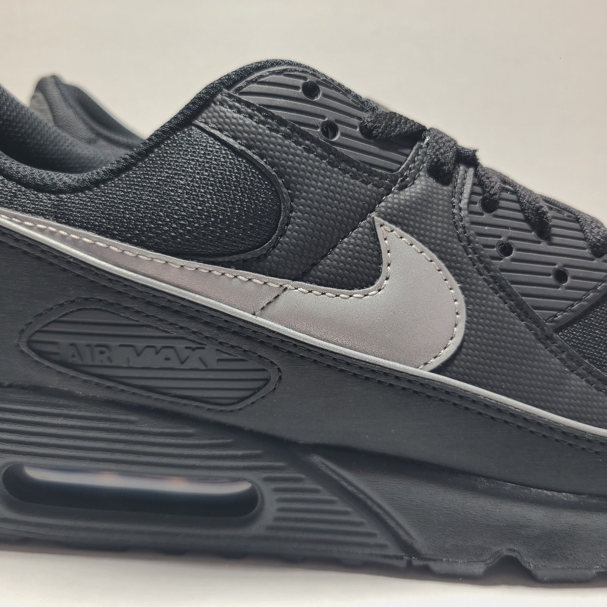 Nike Air Max 90 PRM Shoes Black Reflective HV4517-002 Men's Size 11.5 NEW — product photo 5 of 20