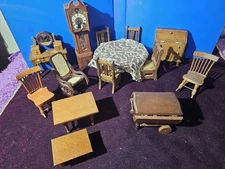 Dollhouse Dining Room Furniture Vintage