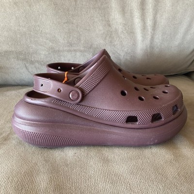 Crocs Wedge Heel Cruch Comfort Shoes Purple Men s Size 8 Women s Size 10