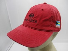 Bacardi Rum Bahamas Dad Hat Cap Red Black Strap Back Golf Beach Fishing Mens