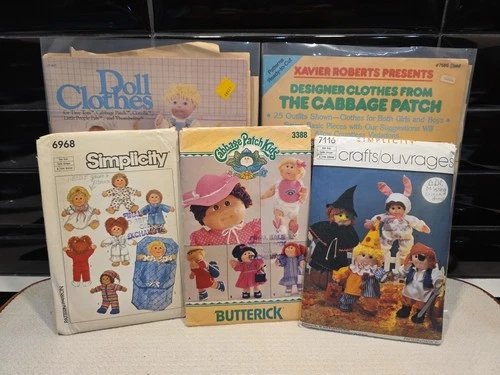 Vintage Cabbage Patch Kid Clothes Patterns & Simplicity Patterns Soft Sculpture