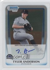 2011 Bowman Draft Chrome Prospects Auto Tyler Anderson #BCAP-TA Auto 0g4
