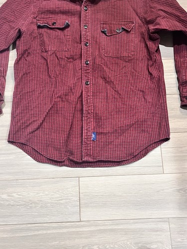 Vtg POLO Ralph Lauren Long Sleeve Shirt Mens Large Red/Black Plaid Preppy - Bild 5 von 12