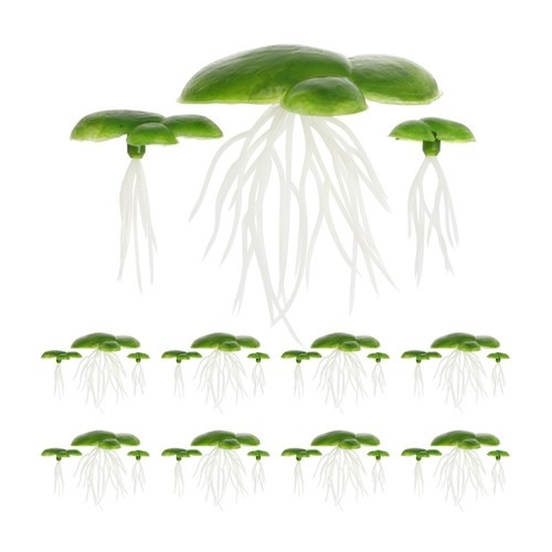 90 Pcs Water Plants Artificial Duckweed Pond for Small Ponds Aquatic Aquarium