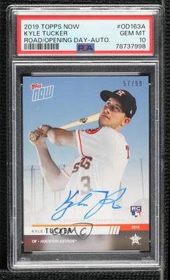 2019 Topps Now Opening Day Auto 57/99 Kyle Tucker #OD-163A Rookie Auto RC 8sr