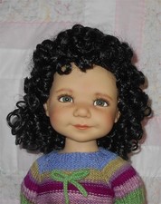 Playhouse HEATHER 1 Doll Wig SIZE 12/13 BLACK Various Lengths of Ringlets NWT