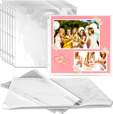 12x12 Inch Scrapbook Page Protectors 100 Pack Clear Plastic Sleeves Binder Inser