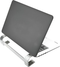 Ergonomic Aluminum Laptop Stand Riser Holder for 10 to 17 Inch Laptops Silver