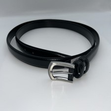 Genuine Leather Belt,Men  s Dress  Casual,Workwear SZ:56,Silver Buckle