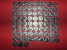 Kennedy Half Dollars 1971, 1972, 1974, 1976, Lot of  75,  (AU) Almost Circulated