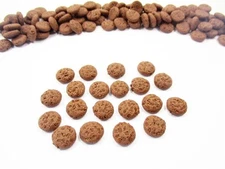 Dollhouse Miniatures Food Lot 20 Loose Double Chocolate Cookie Bakery 16222