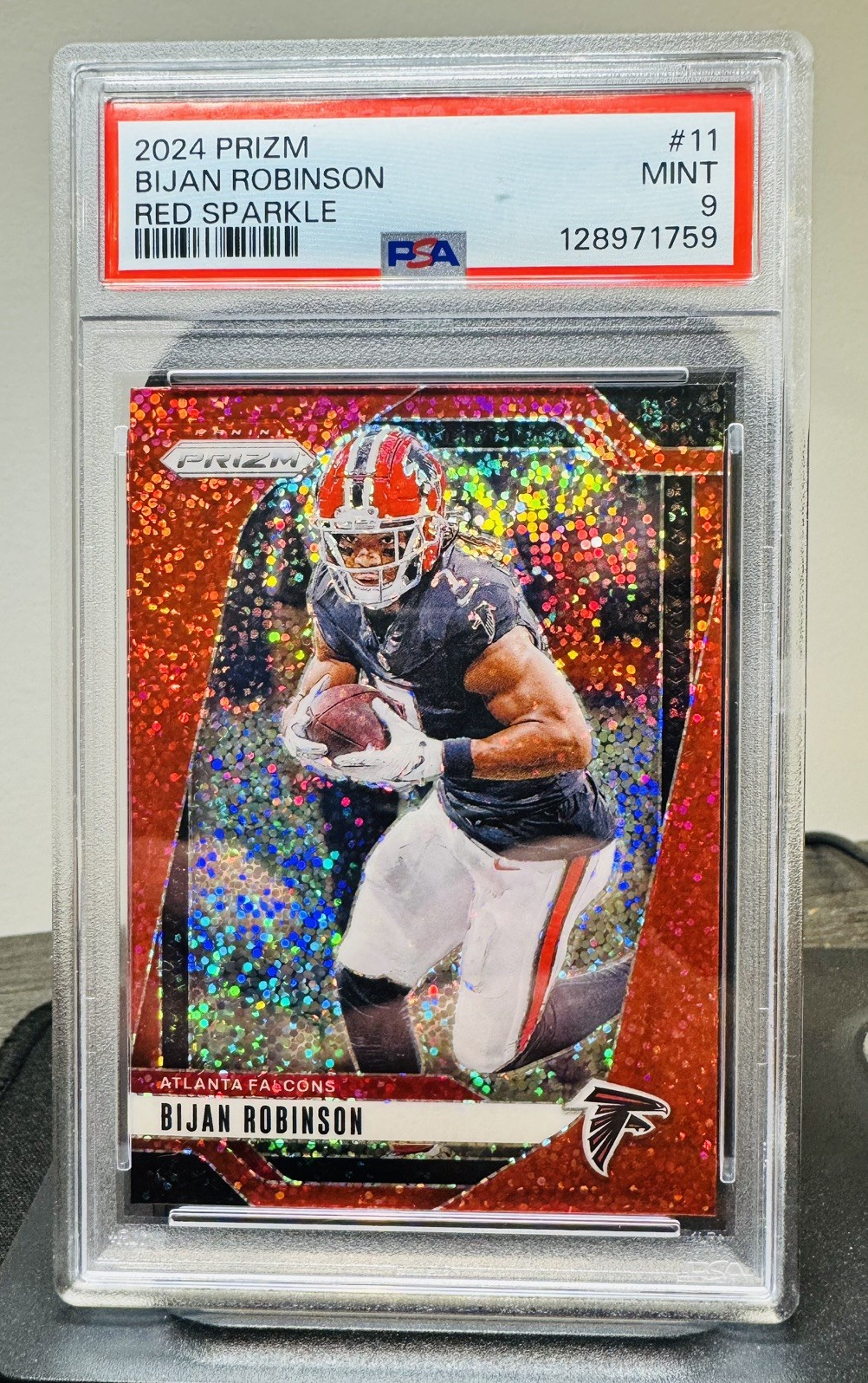 2024 Panini Prizm - Bijan Robinson #11 Red Sparkle Prizm Falcons