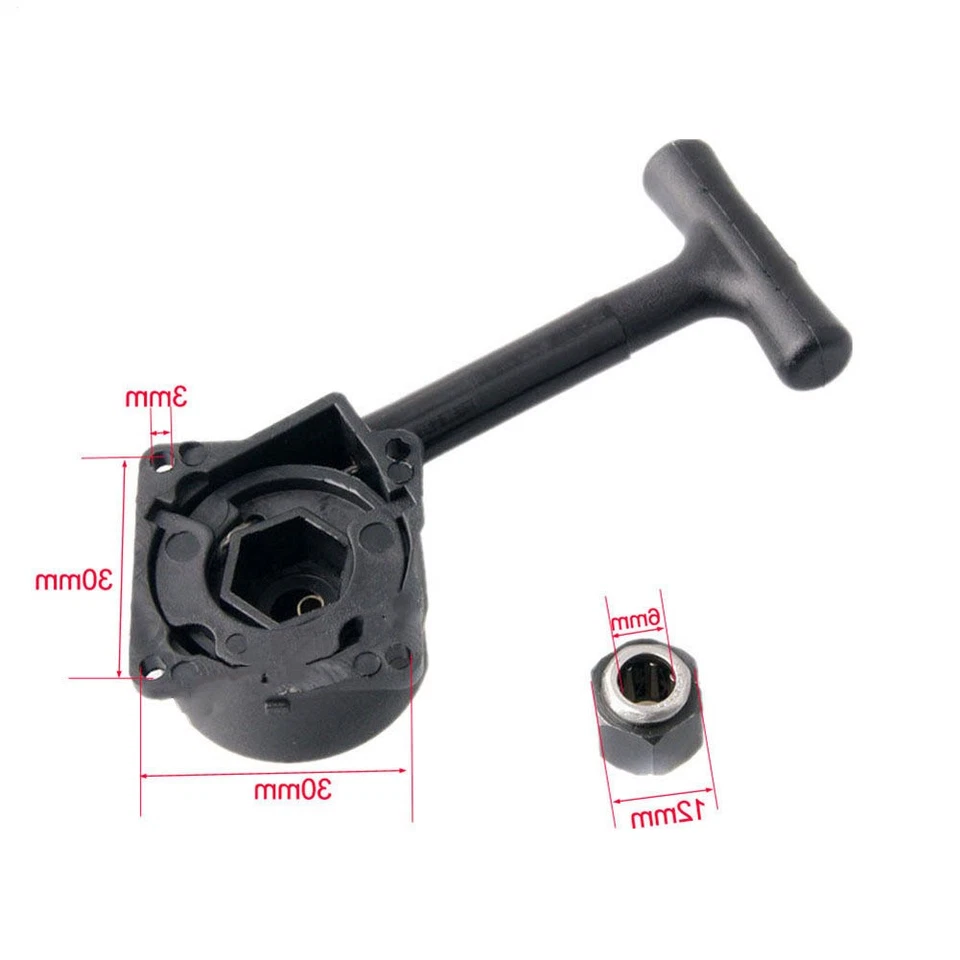 Pull Starter Rückstoßstartkit für RC 1/10 R025 R020 HSP .18 RC Nitro Vertex V - Bild 3 von 4