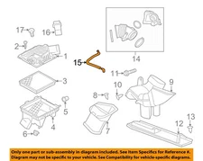 Buick GM OEM 12-16 LaCrosse Air Cleaner Intake-PCV Valve Tube Hose 12633396