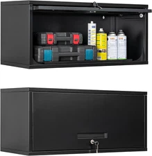 Metal Garage Cabinet with Doors, Wall Mounted Storage Cabinet, Floating Tool Cab