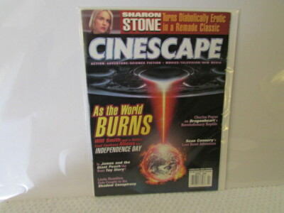 NEW Cinescape Apr 1996 Independence Day; Sharon Stone; Giant Peach UNREAD MAG-3