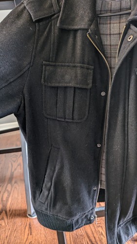 Perry Ellis Jacket Men's L Black Full Zip - Picture 11 of 16