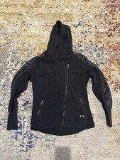 Oakley Women  s Fleece Fitted Jacket with Full Zip  Hood, Size M, Color Black