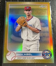 2022 Topps Chrome Pro Debut MICK ABEL GOLD 31/50 MINT #8 Jersey Shore Blueclaws
