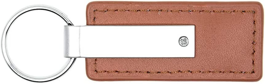 Official Licensed Toyota Blue Leather & Metal Keychain Fob – Engraved Logo Key Ring