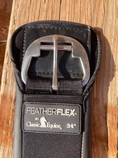 34" Black FeatherFlex Western Roper Cinch by Classic Equine