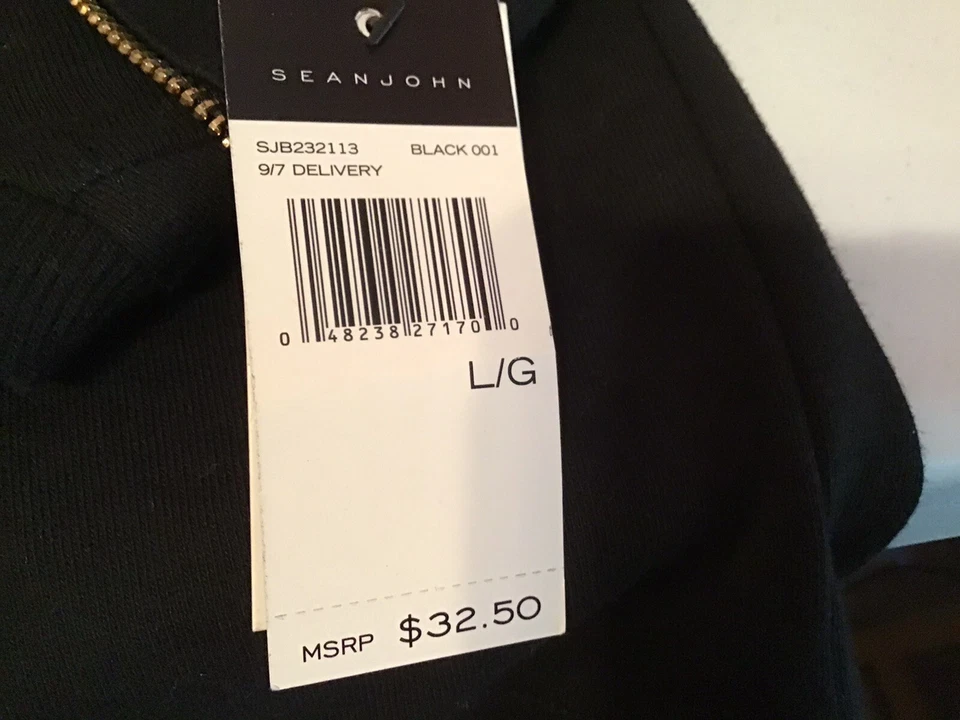 Sean John Boys Sweater With Gold Zipper Accent L - Image 4 of 4