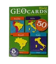 GeoCards WORLD Educational Geography Card Game Home School Complete