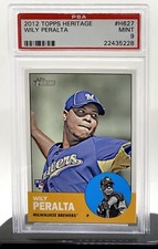 2012 Topps Heritage High Number WILY PERALTA Brewers Rookie RC #H627 PSA 9 Pop 4