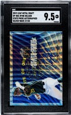 2019 Leaf Metal Draft Ryne Nelson SILVER WAVE /30 AUTO SGC 9.5 MINT+