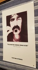 FRANK ZAPPA“THE PRESENT DAY COMPOSER REFUSES TO DIE!”1995 RYKODISC CANADA POSTER