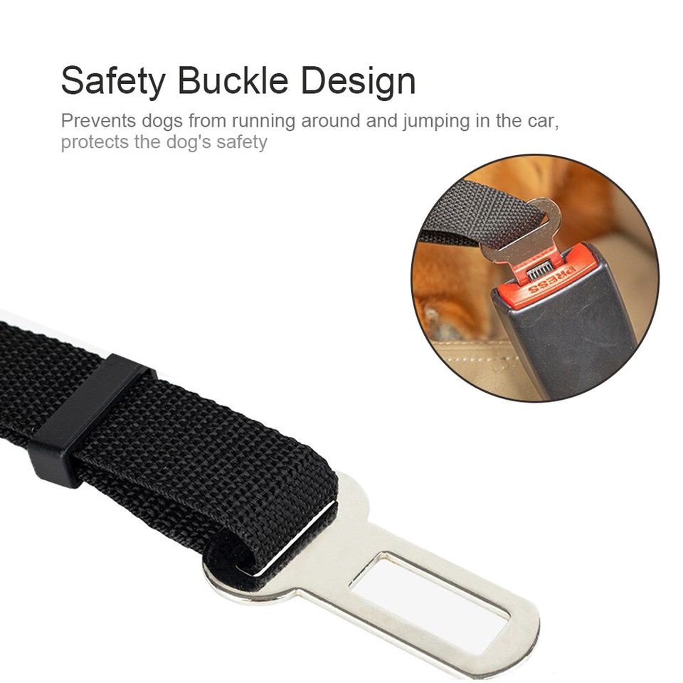 Dog Car Seat Belt Adaptor Travel Safety Harness Restraint Pet