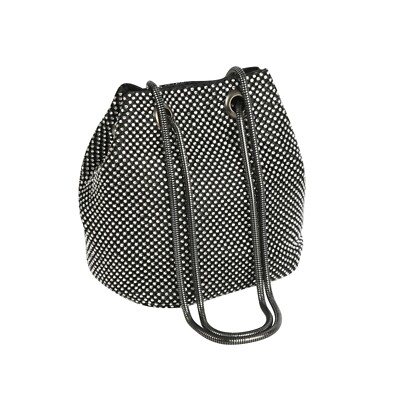 Colibri Twinkle Small Black Drawstring Bag Korean Influencer Fav Aluminum Chain