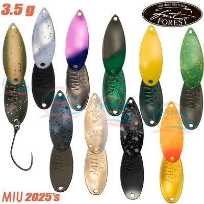 FOREST MIU 2025 Limited 3.5 g 31 mm  Area Trout Spoon Assorted Colors