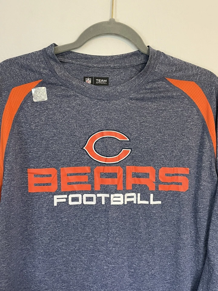 NFL Team Apparel Ring Chicago Bears Football Long Sleeve Shirt Mens Size L NWOT - Image 2 of 4
