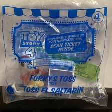 2019 McDonalds Toy Story 4 Happy Meal Forky  s Toss Toy 4 Scan Ticket   