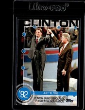 2015 Topps Baseball History #15A Clinton Earns Democratic Nomination
