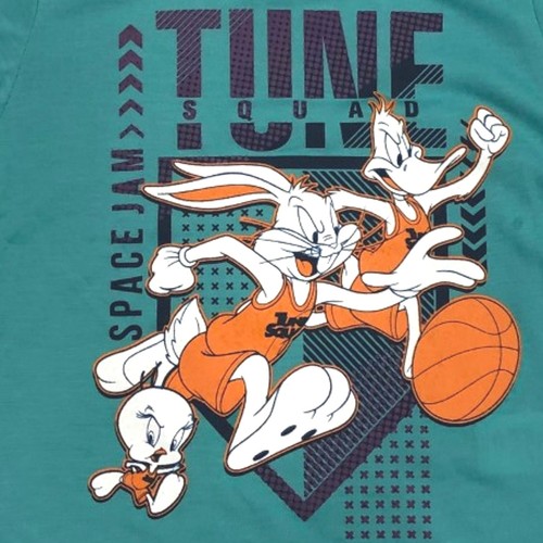 Space Jam Jungen blau Tune Squad Bugs Bunny Daffy Duck T-Shirt Tee Shirt - Bild 2 von 2